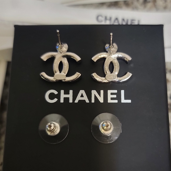 Chanel CC drop Strass/Christal Earrings - Picture 7 of 11